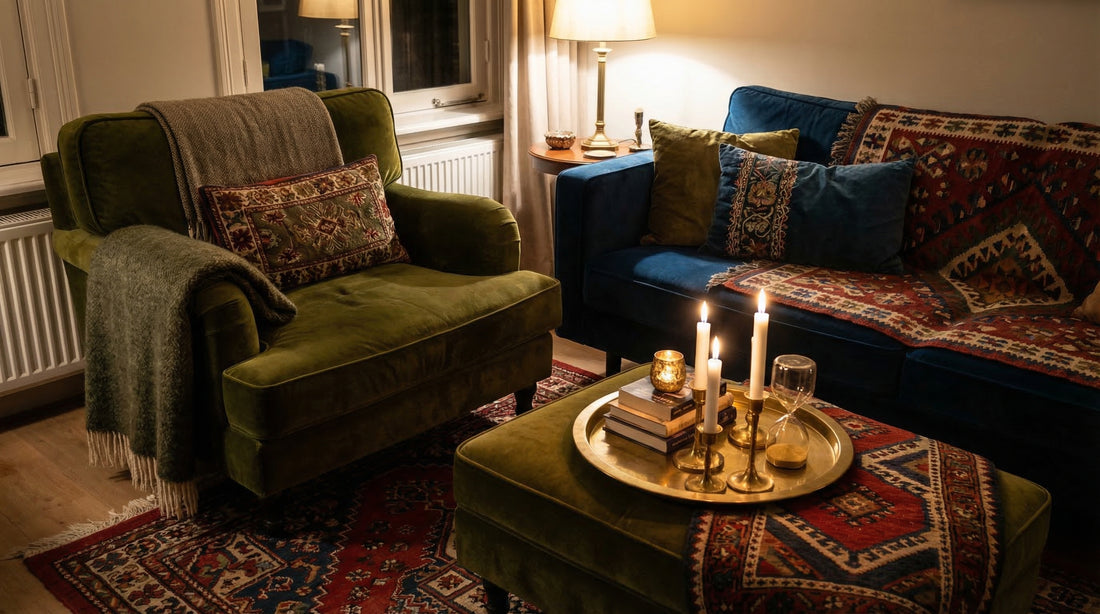 Fluwelen meubels in de woonkamer — zo doe je het goed