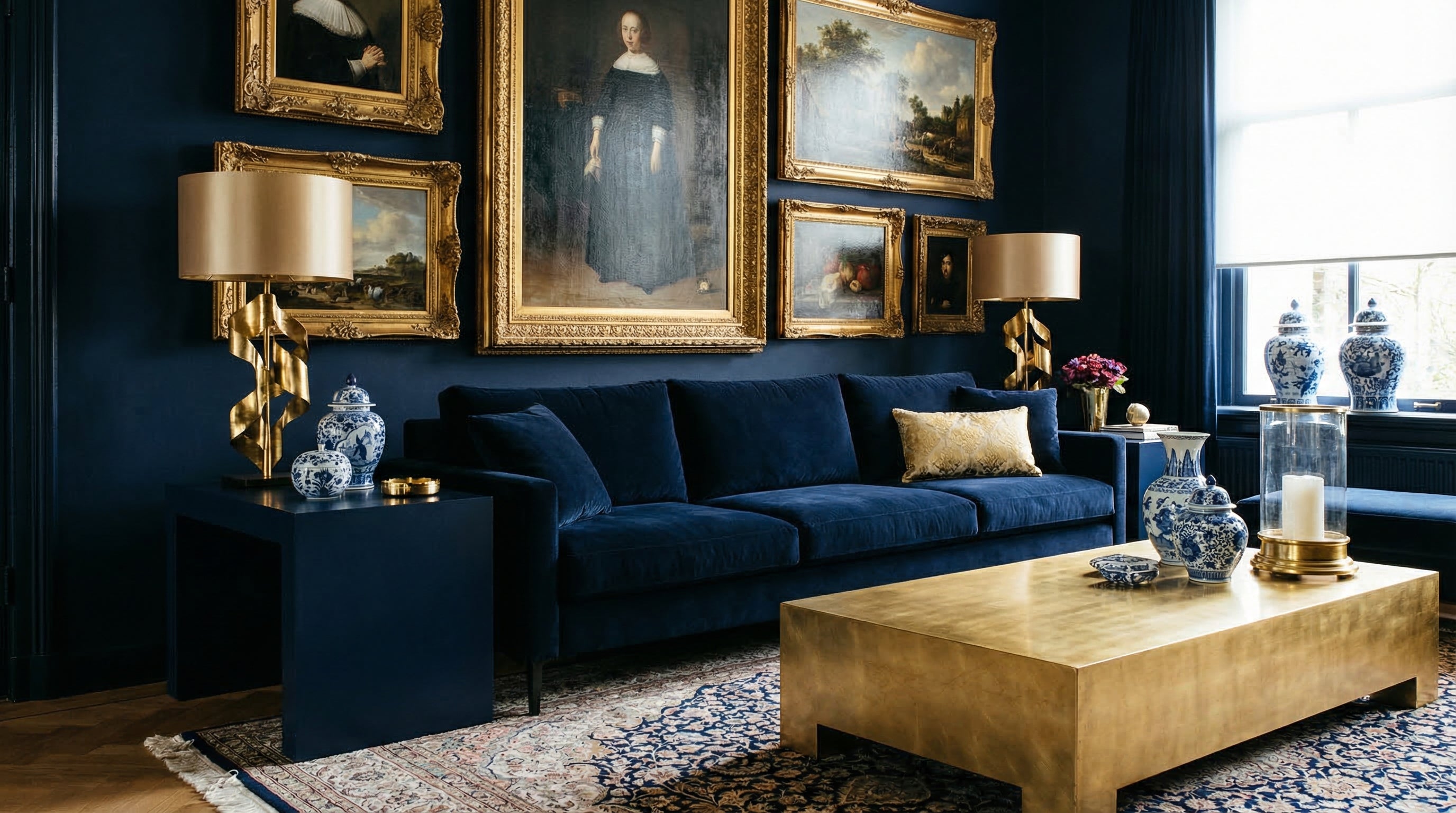 Goud en navy blue: de perfecte kleurencombinatie voor jouw interieur