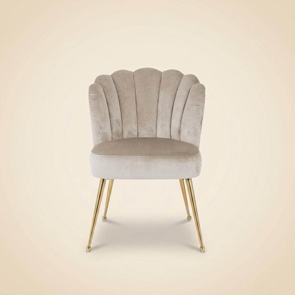Eetkamerstoel Pippa Khaki Velvet