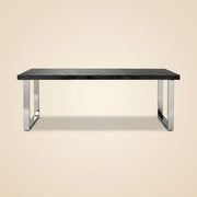 Dining table Blackbone Silver black rustic 220