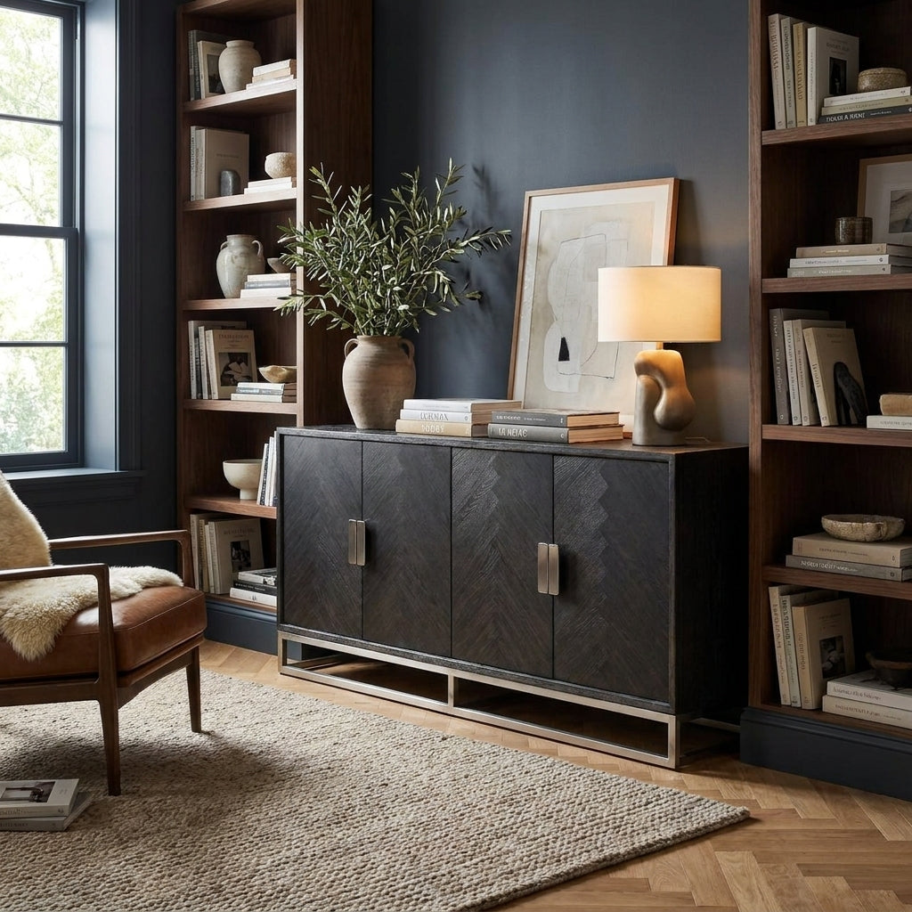 Dressoir Blackbone Silver Black Rustic