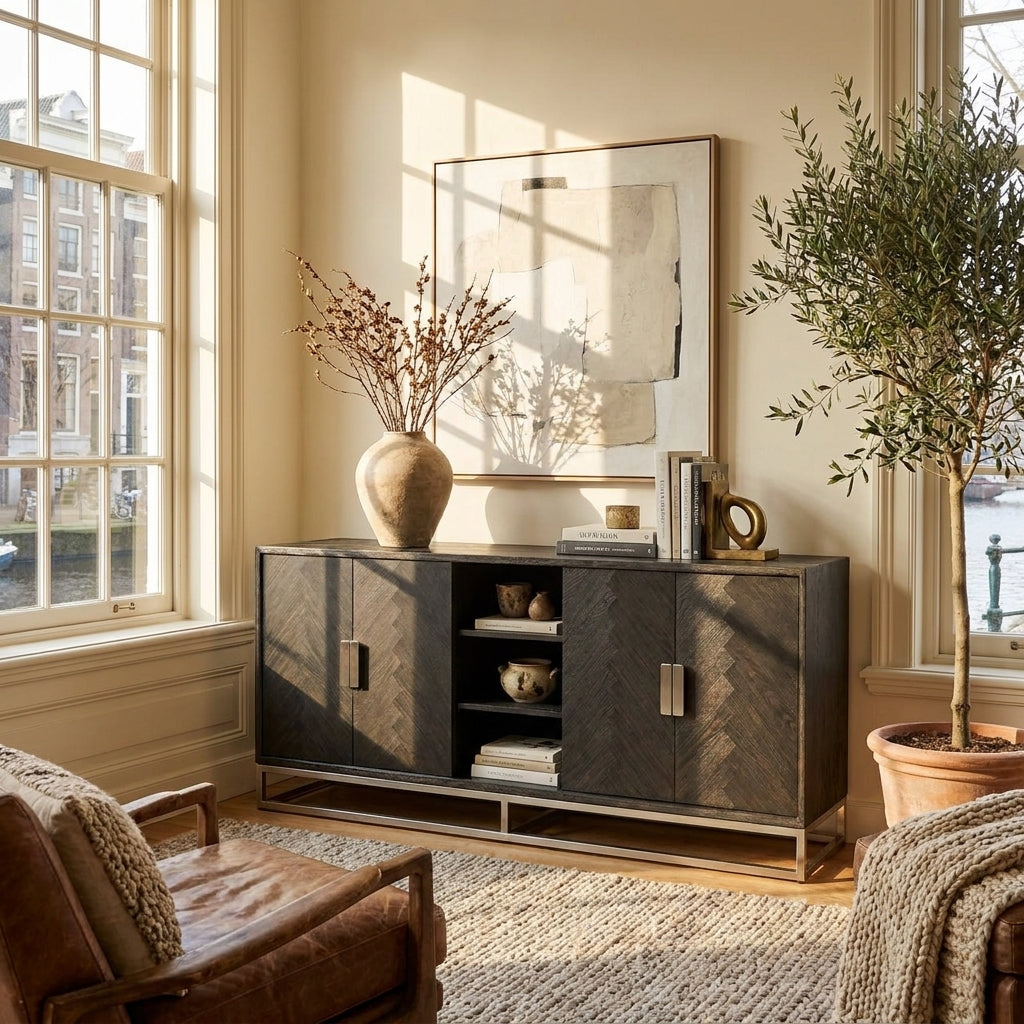 Dressoir Blackbone Silver Black Rustic