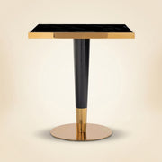 Bistrotafel Can Roca Black/gold 70x70