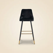Barstoel Imani Black Velvet (set Of 2)