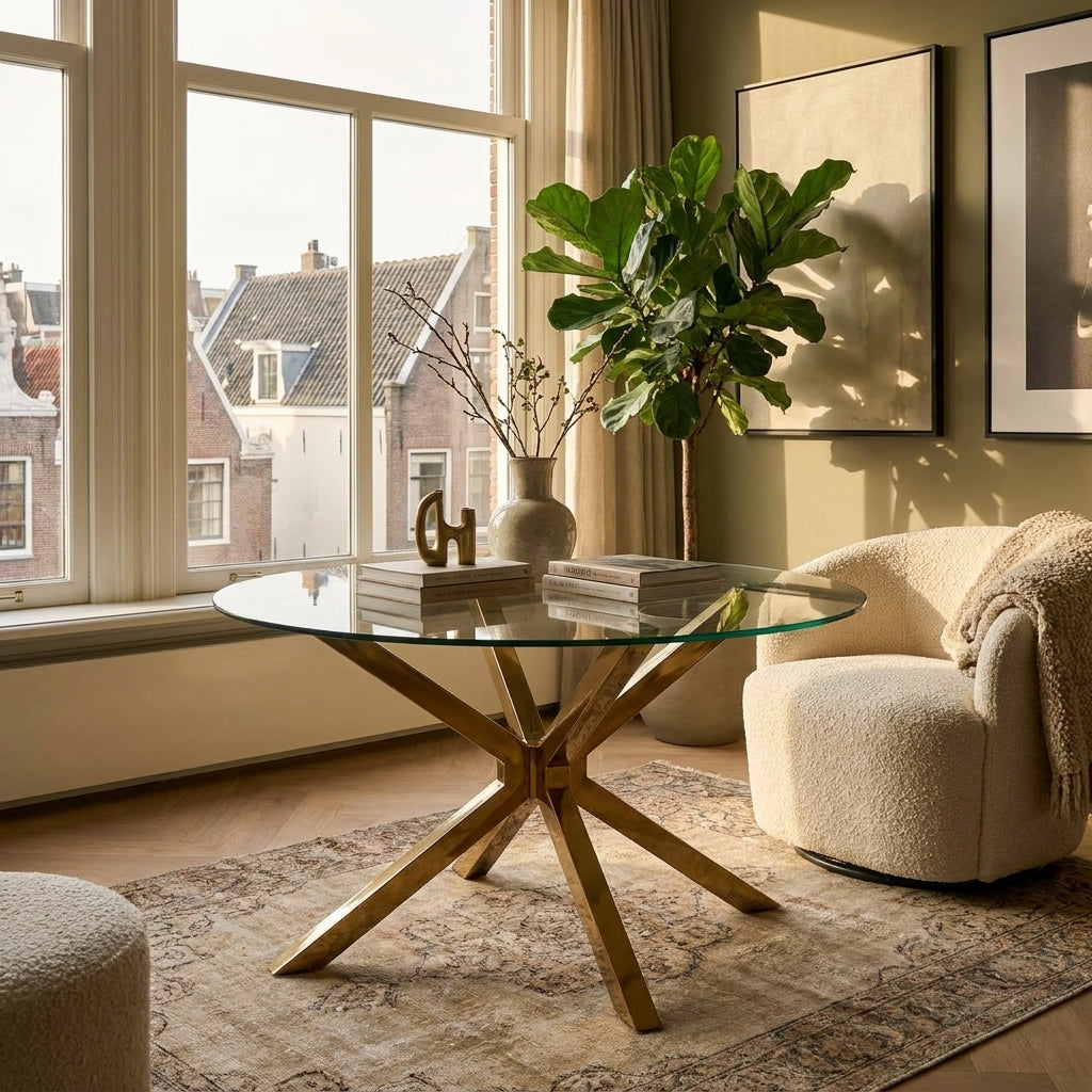 Eettafel Conrad gold