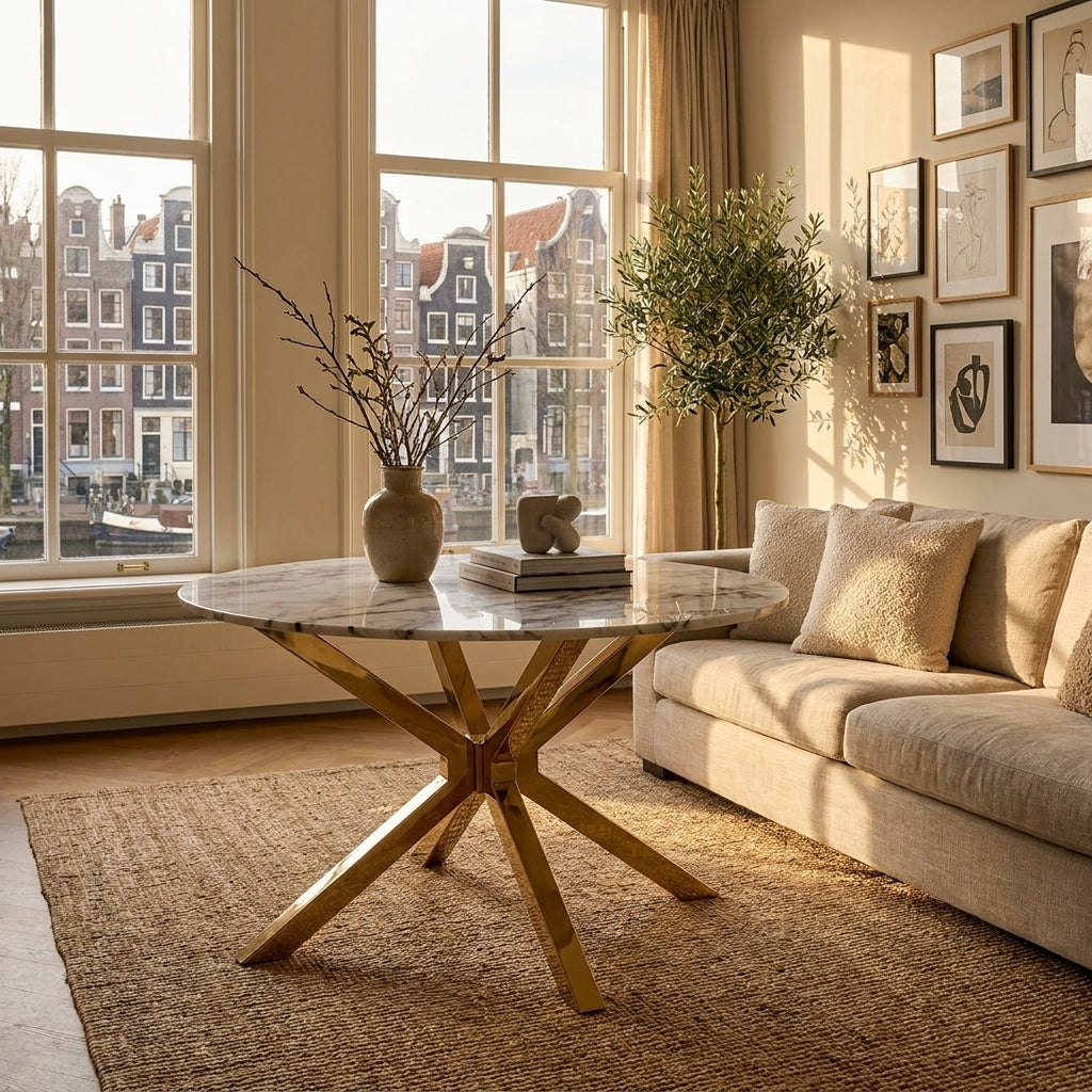 Eettafel Conrad gold
