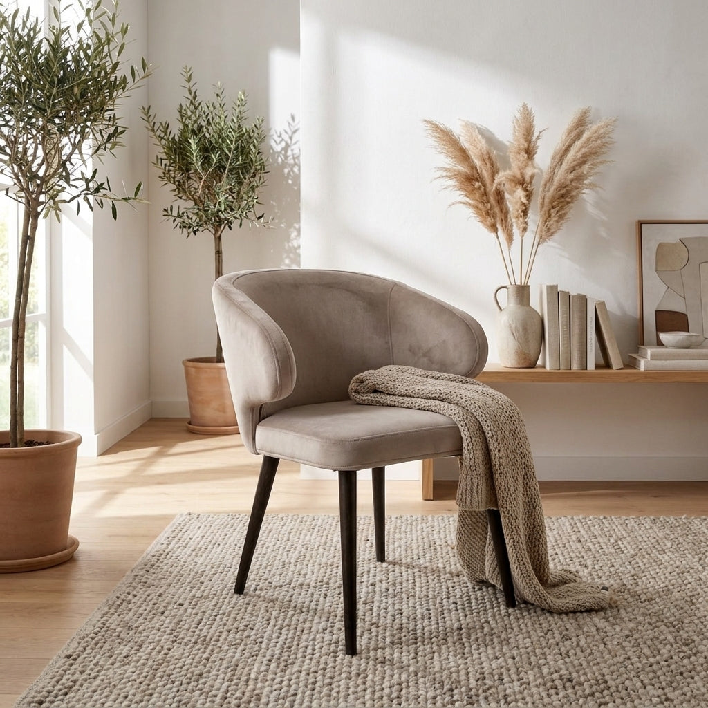 Eetkamerstoel Indigo Khaki Velvet