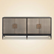 Richmond Interiors Dressoir Bloomville Segrijn Messing — Art Deco woonkamer