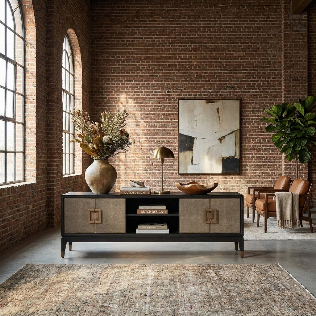 Tv-meubel Bloomville Brass Shagreen