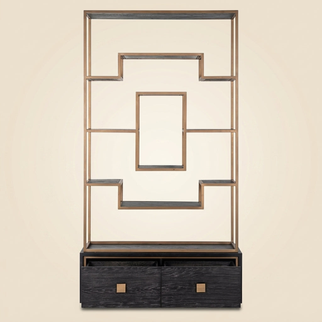 Wandkast Hunter Black Rustic