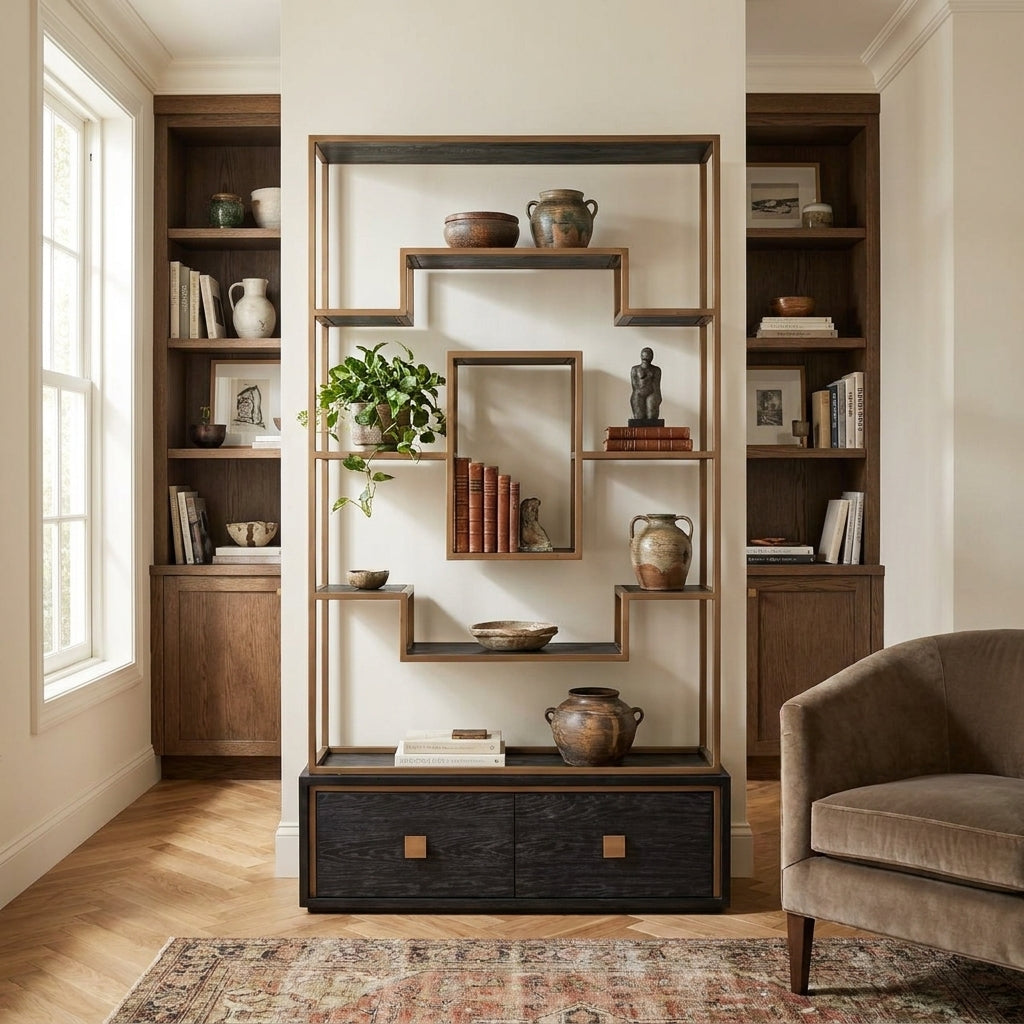 Wandkast Hunter Black Rustic