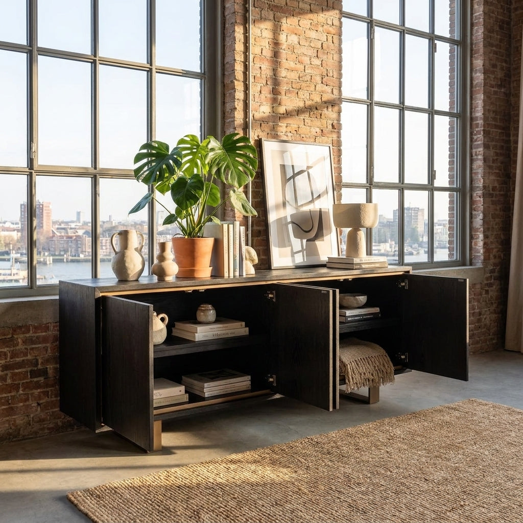 Dressoir Hunter Black Rustic