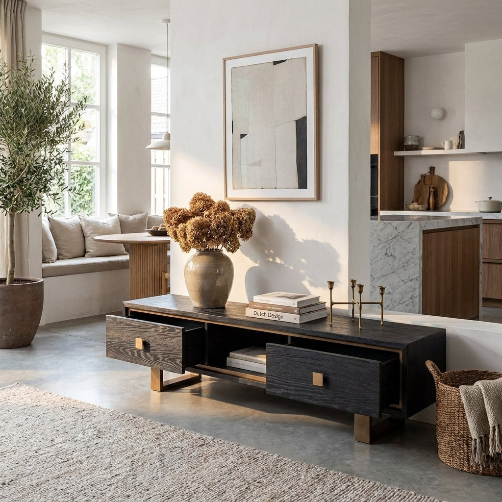 Tv-meubel Hunter Black Rustic
