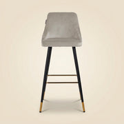 Barstoel Imani khaki velvet (Set of 2)