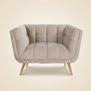 Lounge Stoel Huxley Khaki Velvet