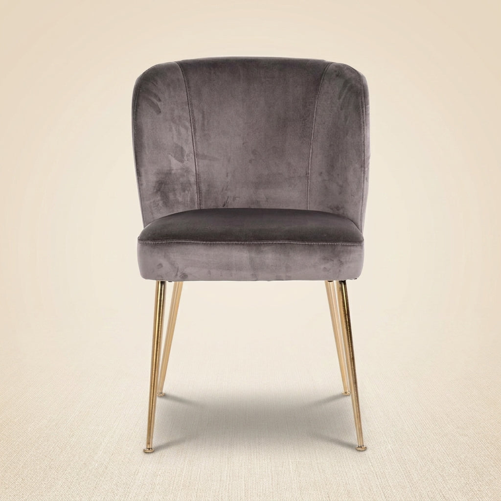 Dining chair Cannon stone velvet