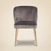 Dining chair Cannon stone velvet