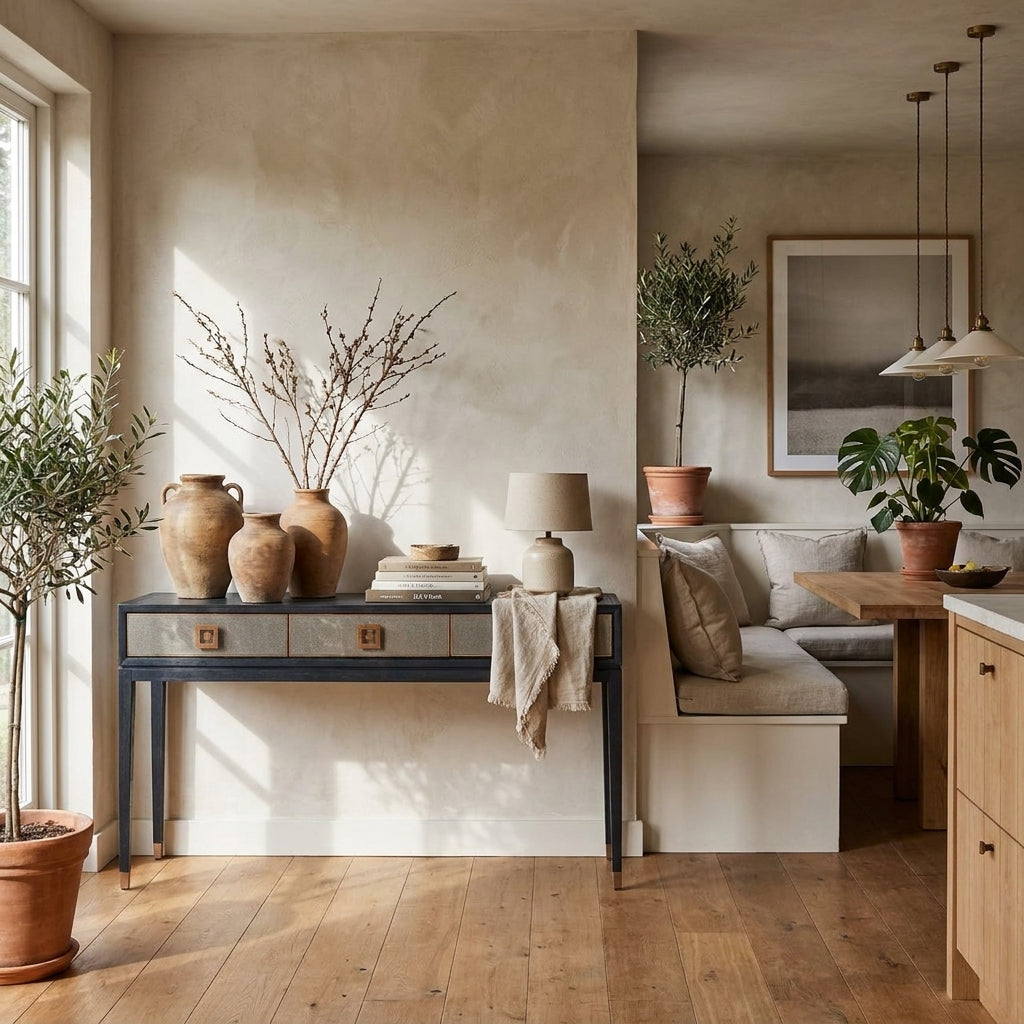Console Bloomville Brass Shagreen