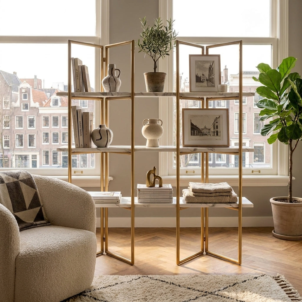 Display cabinet Lagrand Gold gold