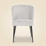 Eetkamerstoel Fallon White Bouclé