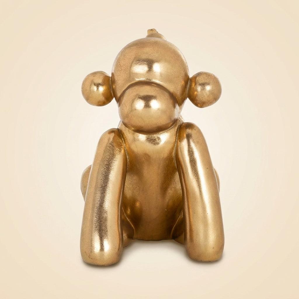 Decoratief Object Monkey Gold