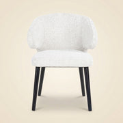 Dining chair Indigo white bouclé