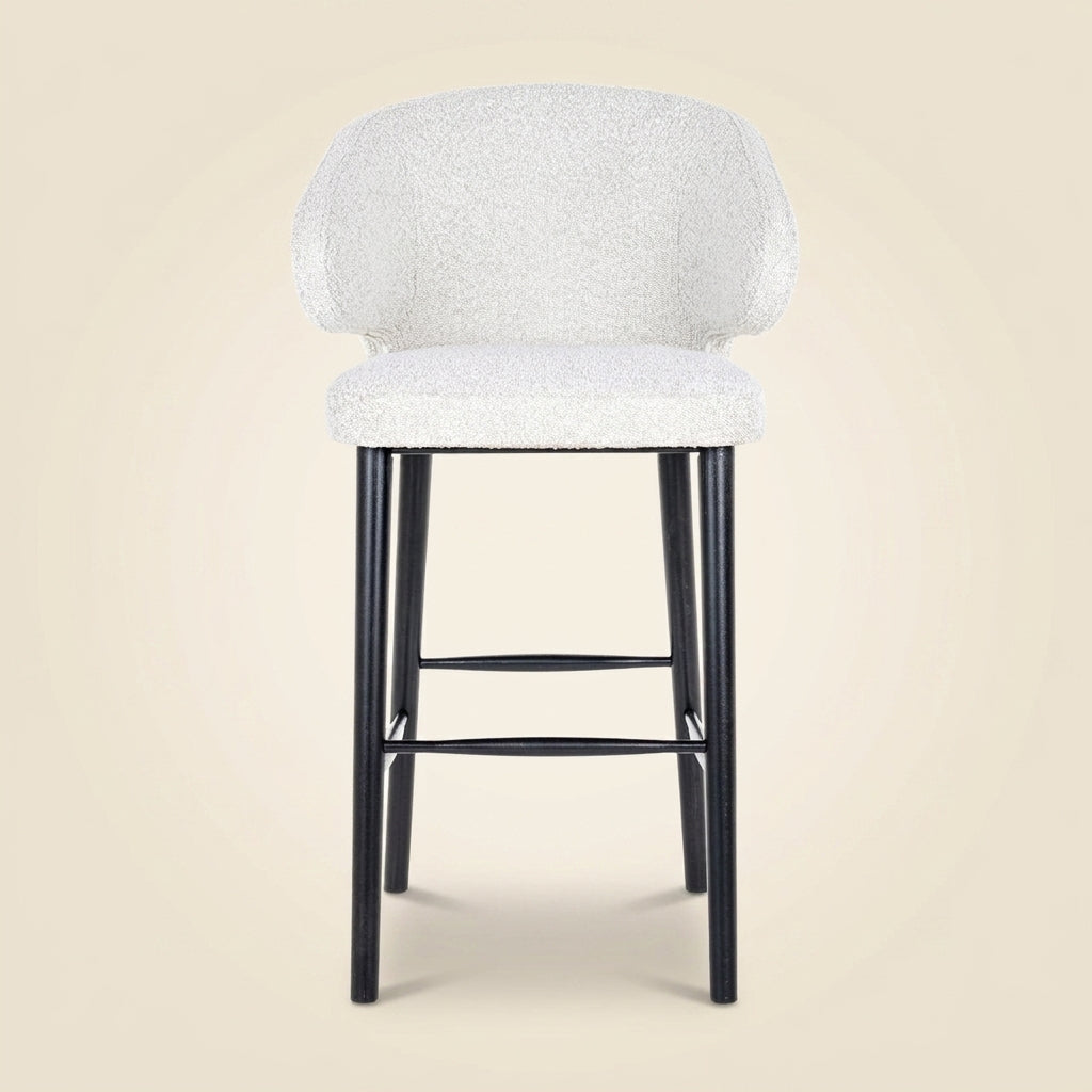 Barstoel Indigo White Bouclé