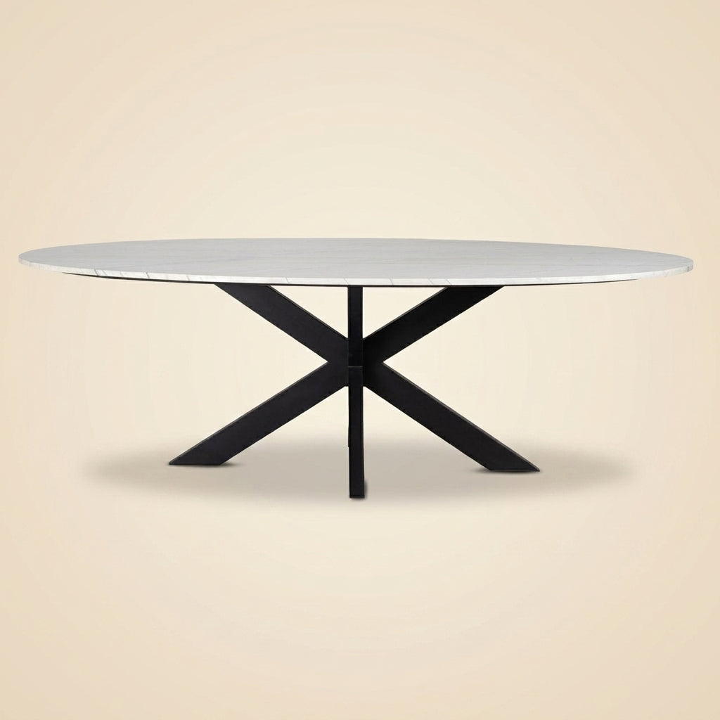 Eettafel Lexington White Oval 230