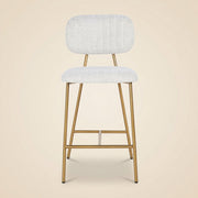 Counterstoel Xenia White Bouclé (set Of 2)