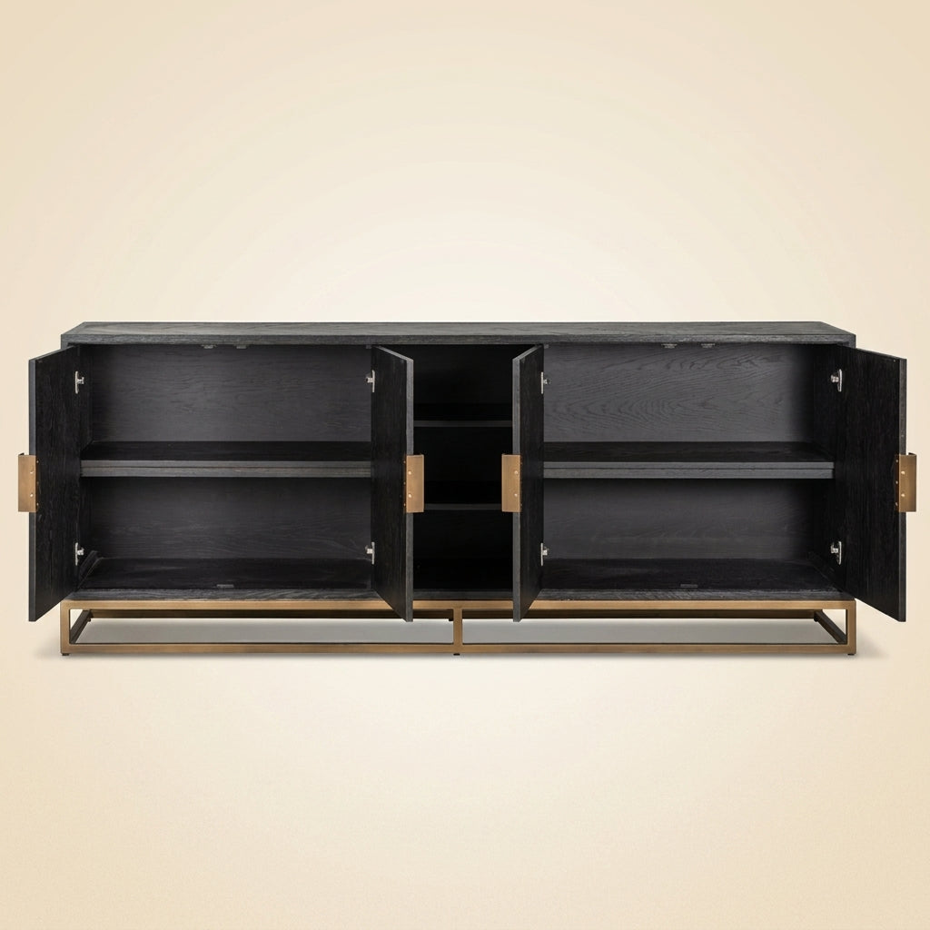 Dressoir Blackbone Brass Black Rustic