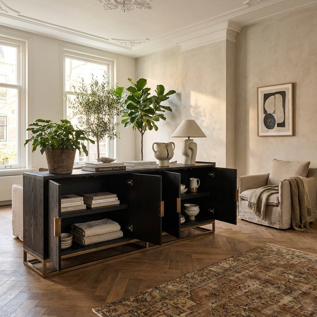 Dressoir Blackbone Brass Black Rustic