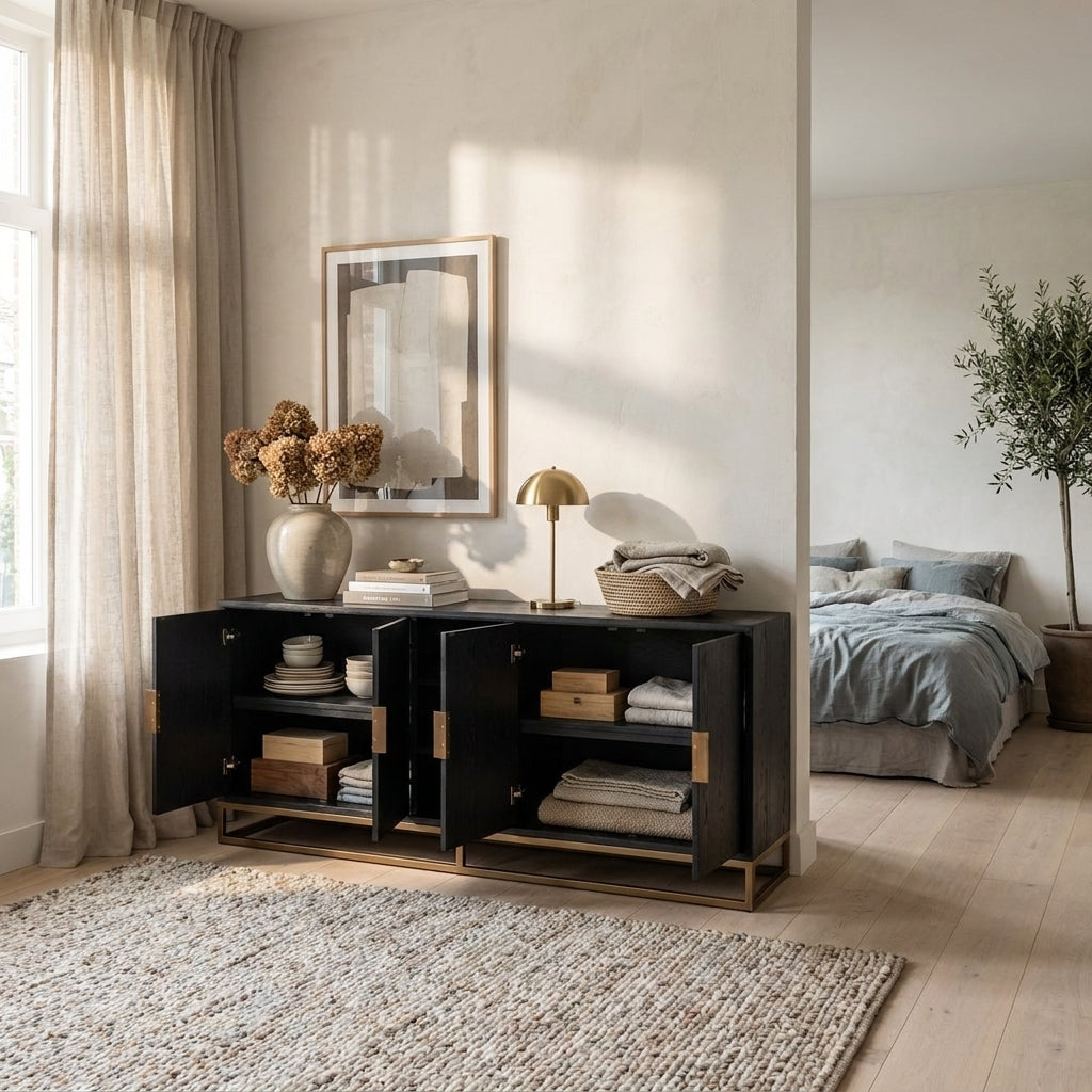 Dressoir Blackbone Brass Black Rustic