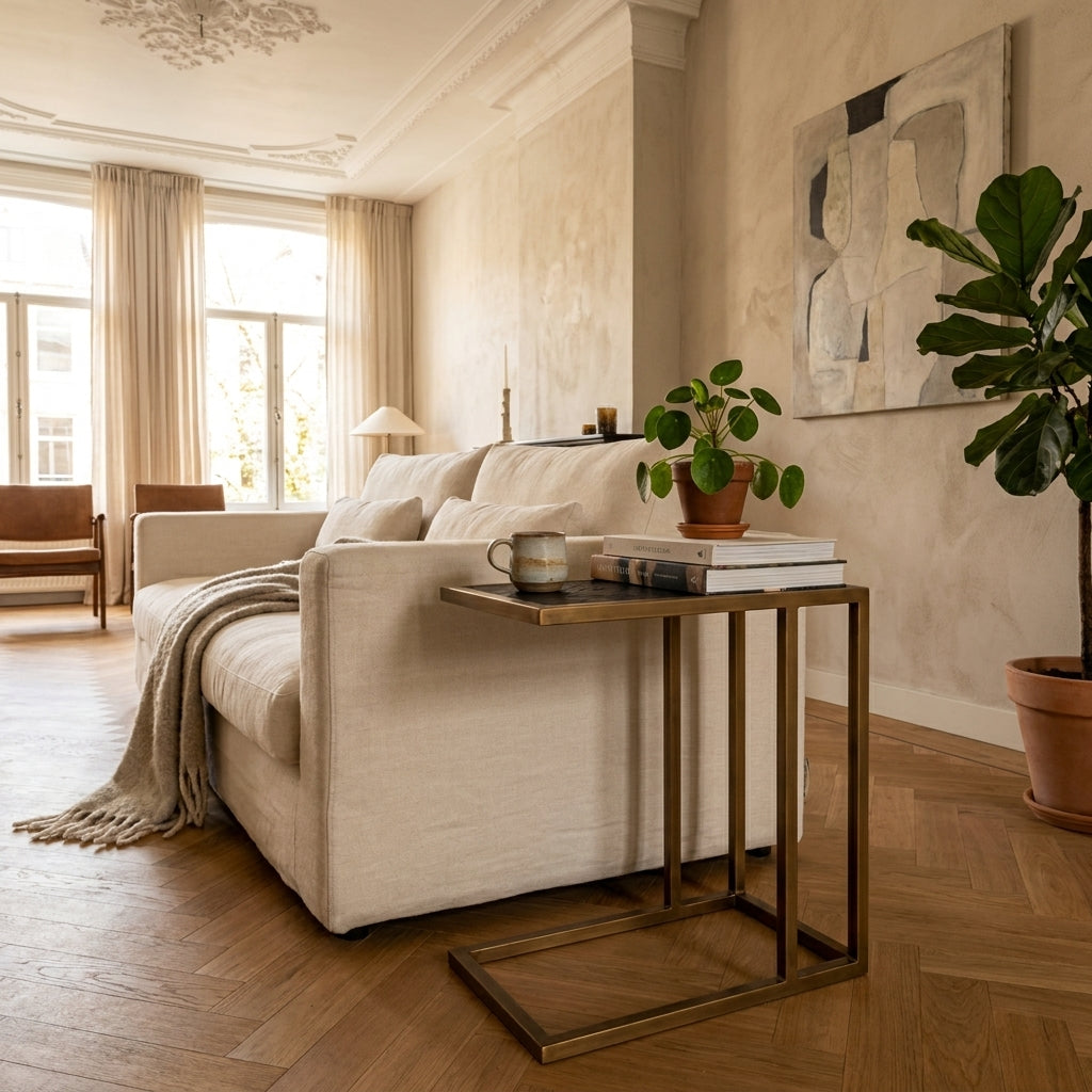 Sofa Tafel Blackbone Brass Black Rustic