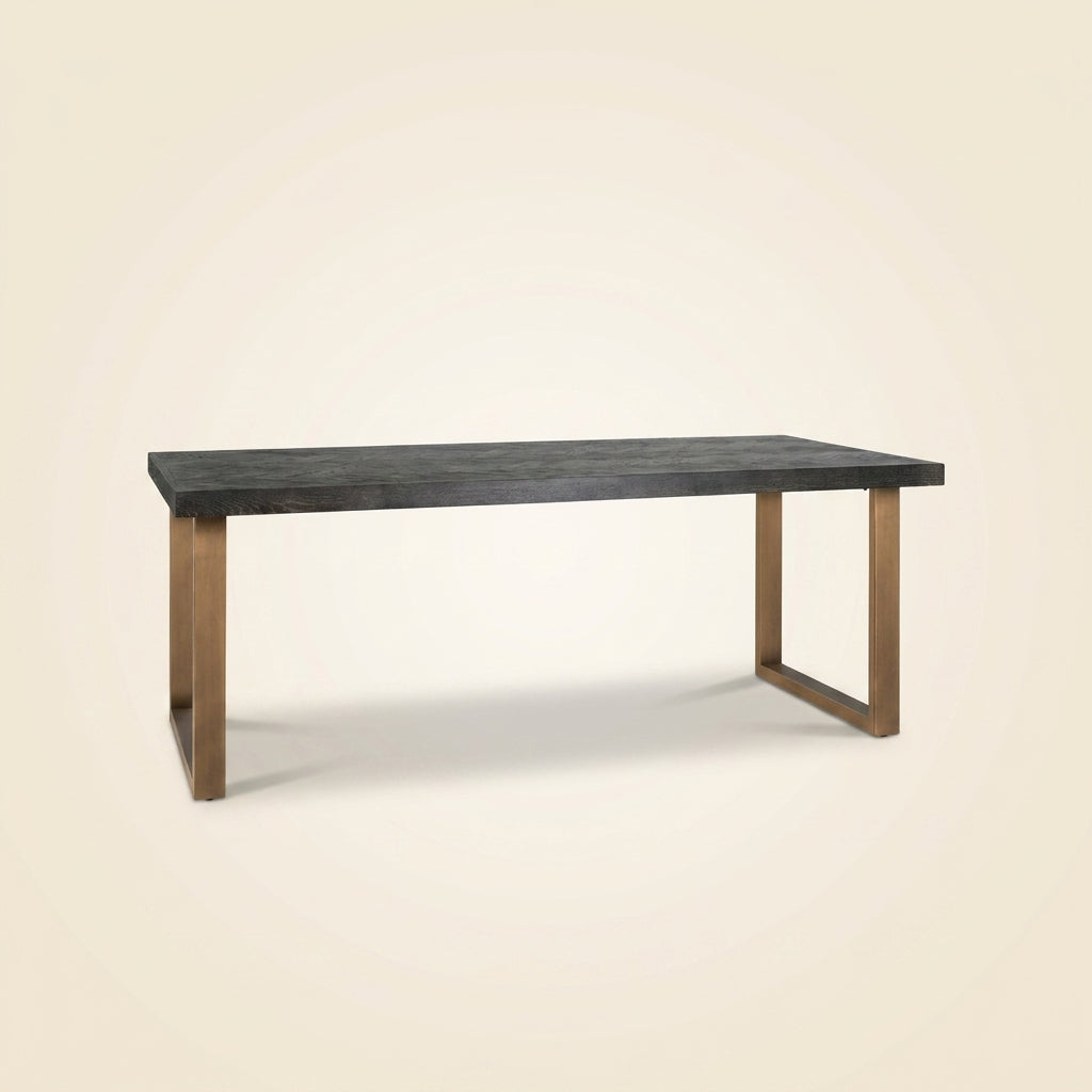 Eettafel Blackbone Brass black rustic 220