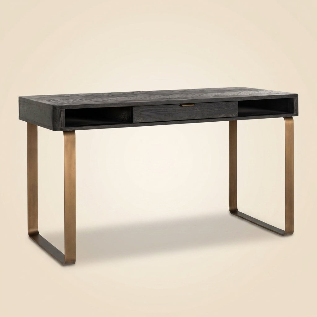Bureau Blackbone Brass Black Rustic