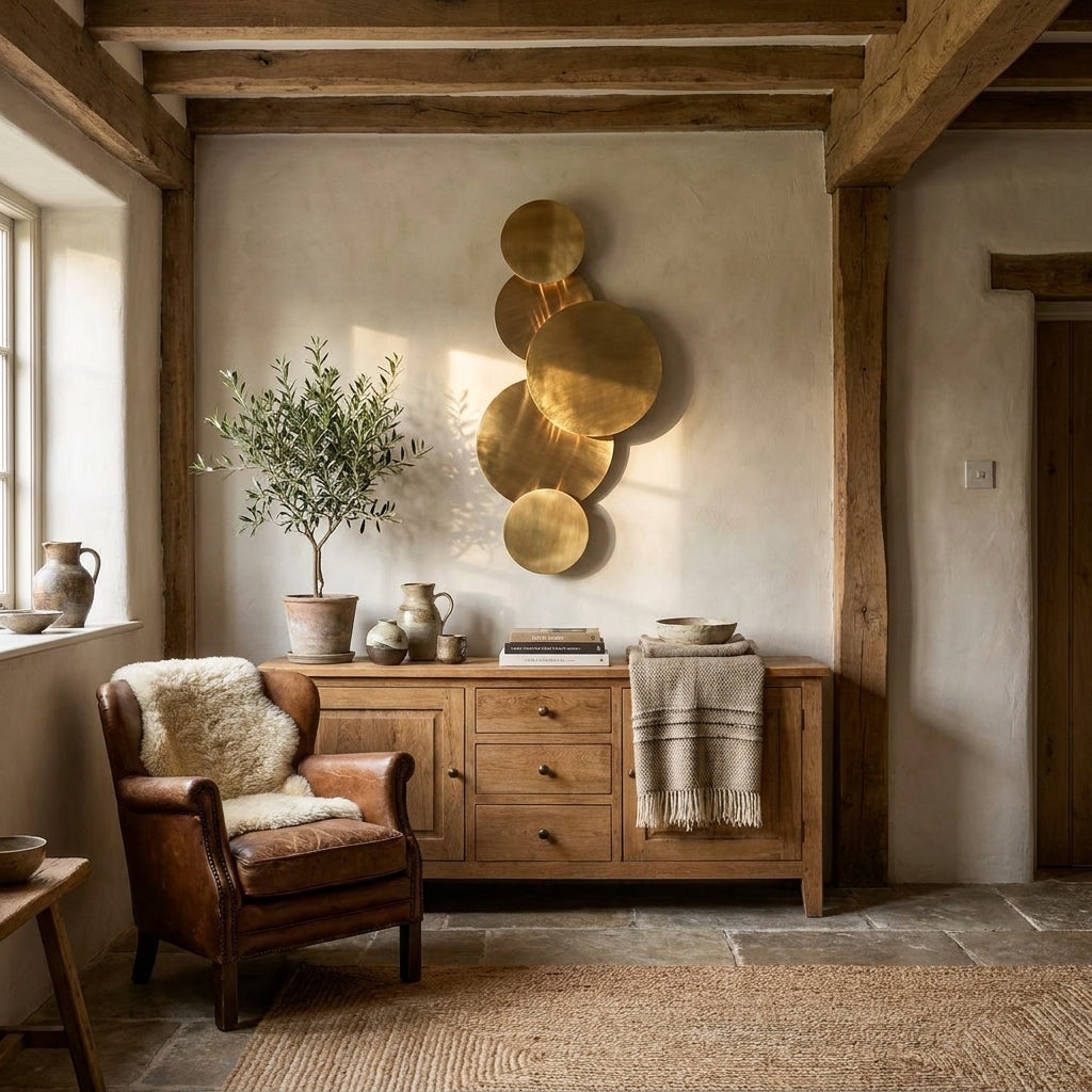 Wandlamp Collin Brushed Gold