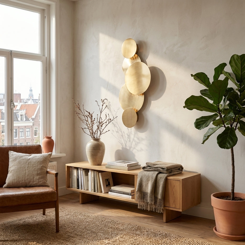 Wandlamp Collin Brushed Gold