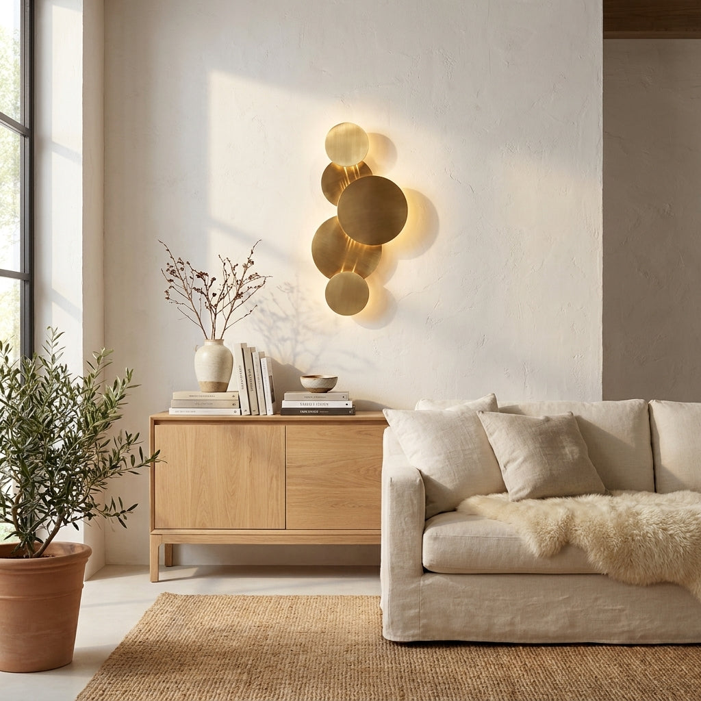 Wandlamp Collin Brushed Gold