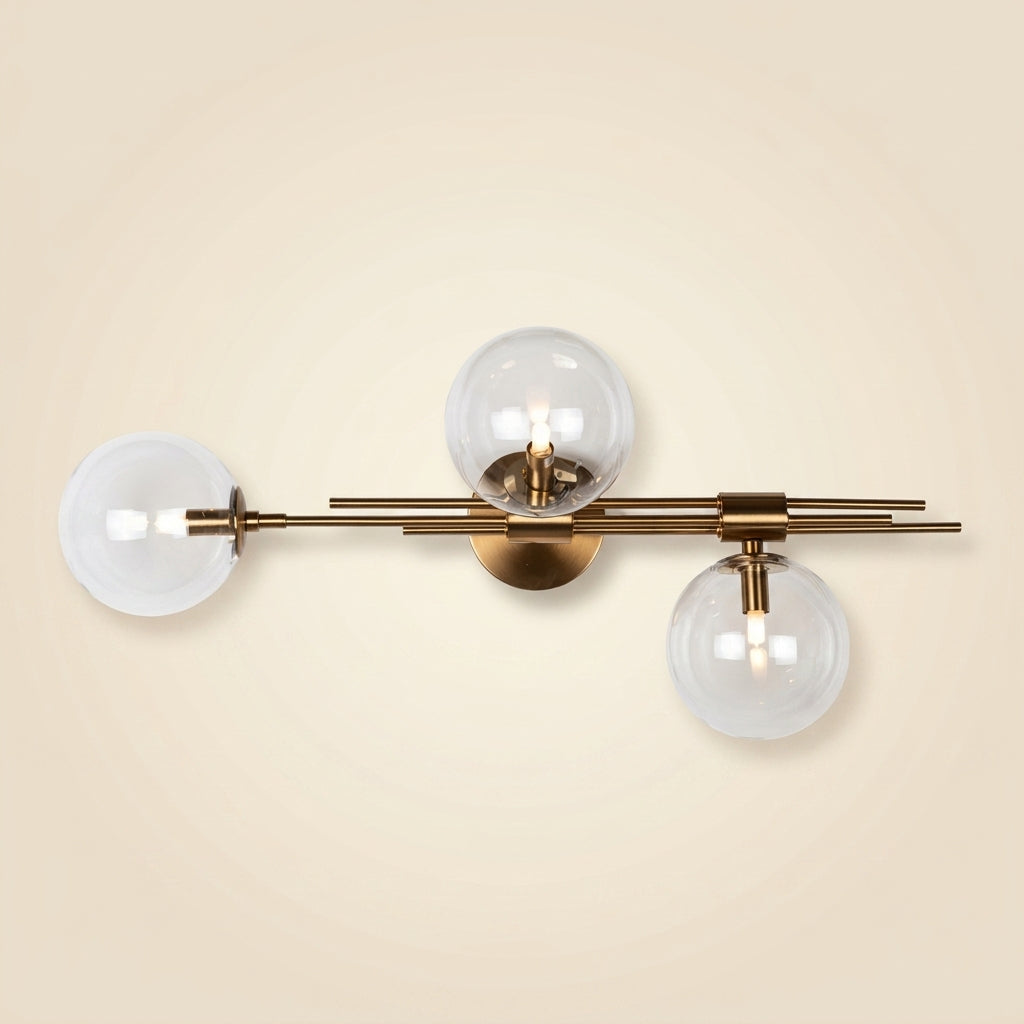Wandlamp Davine brushed gold