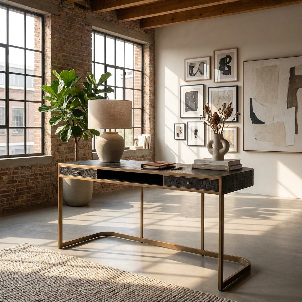 Bureau Classio brushed gold