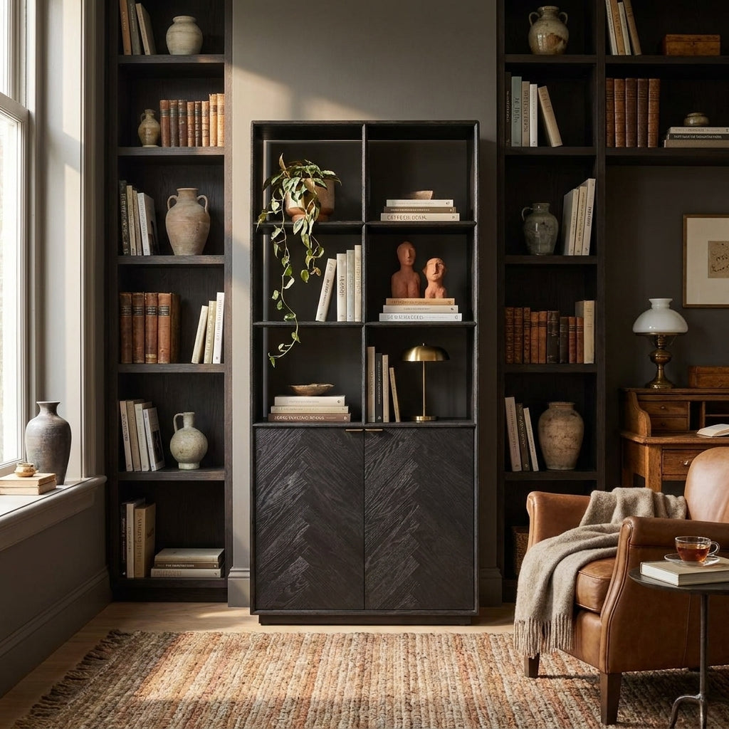 Wandkast Blackbone Brass Black Rustic