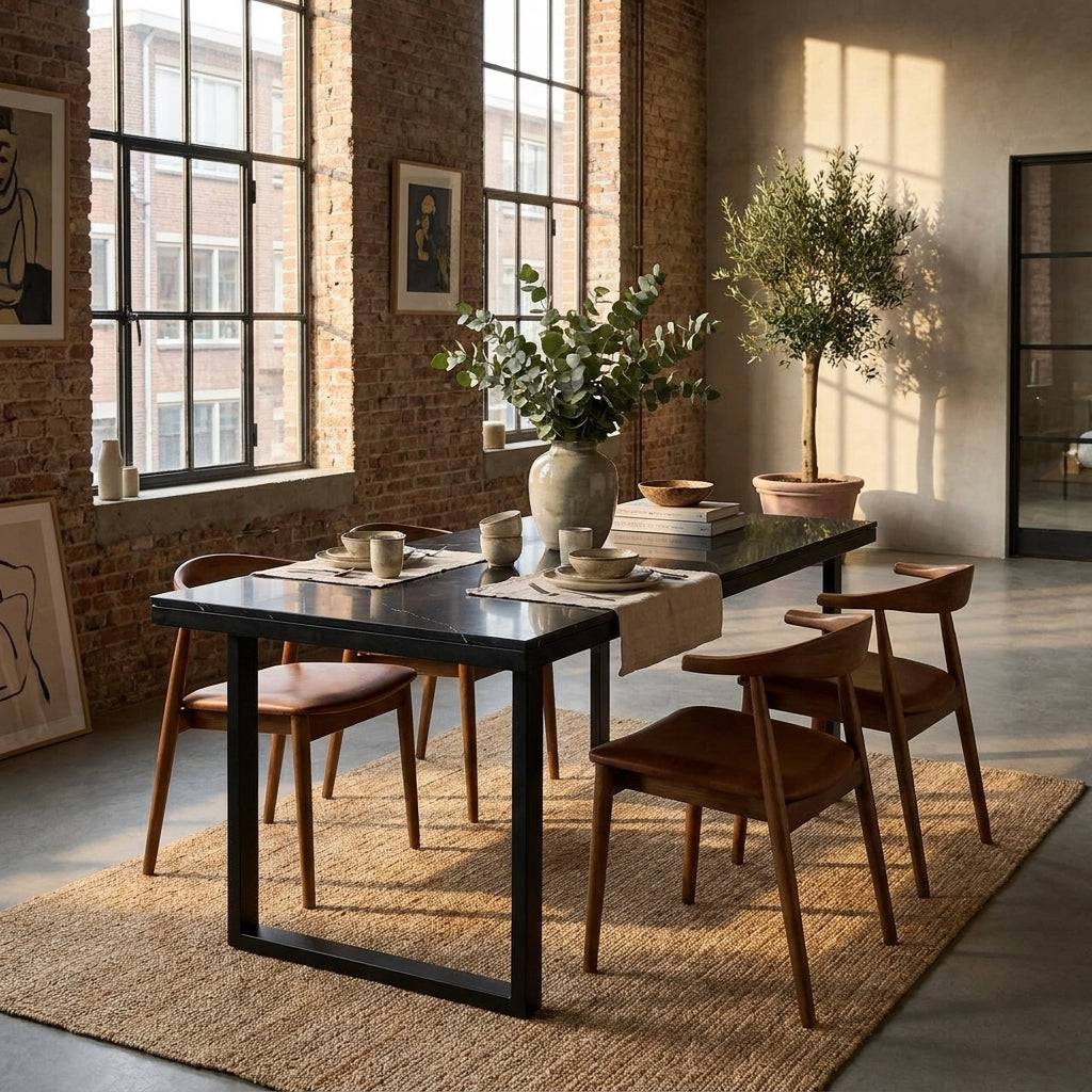 Dining table Beaumont black 230