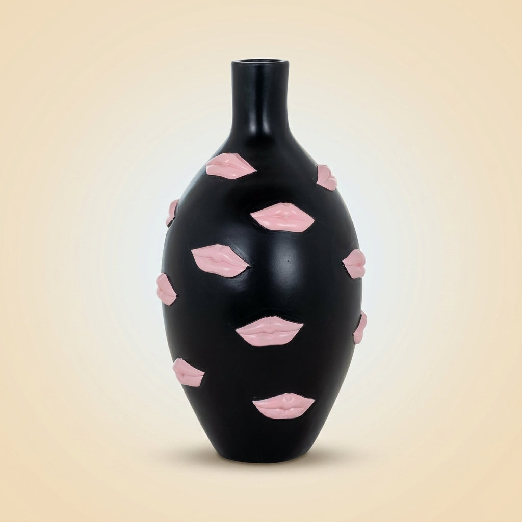 Vase Kisses black large