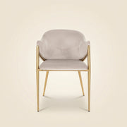 Eetkamerstoel Gwen Khaki Velvet Fire Retardant