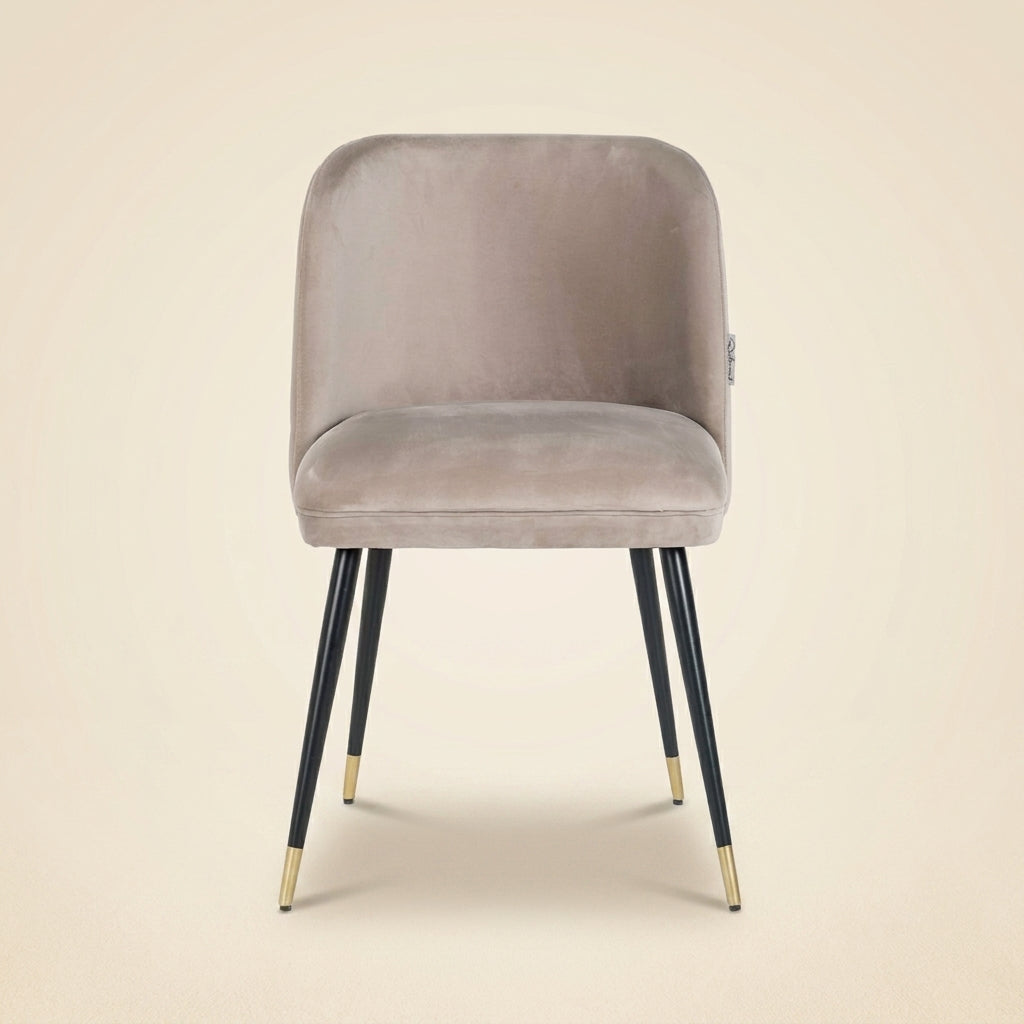 Eetkamerstoel Alicia Khaki Velvet Fire Retardant