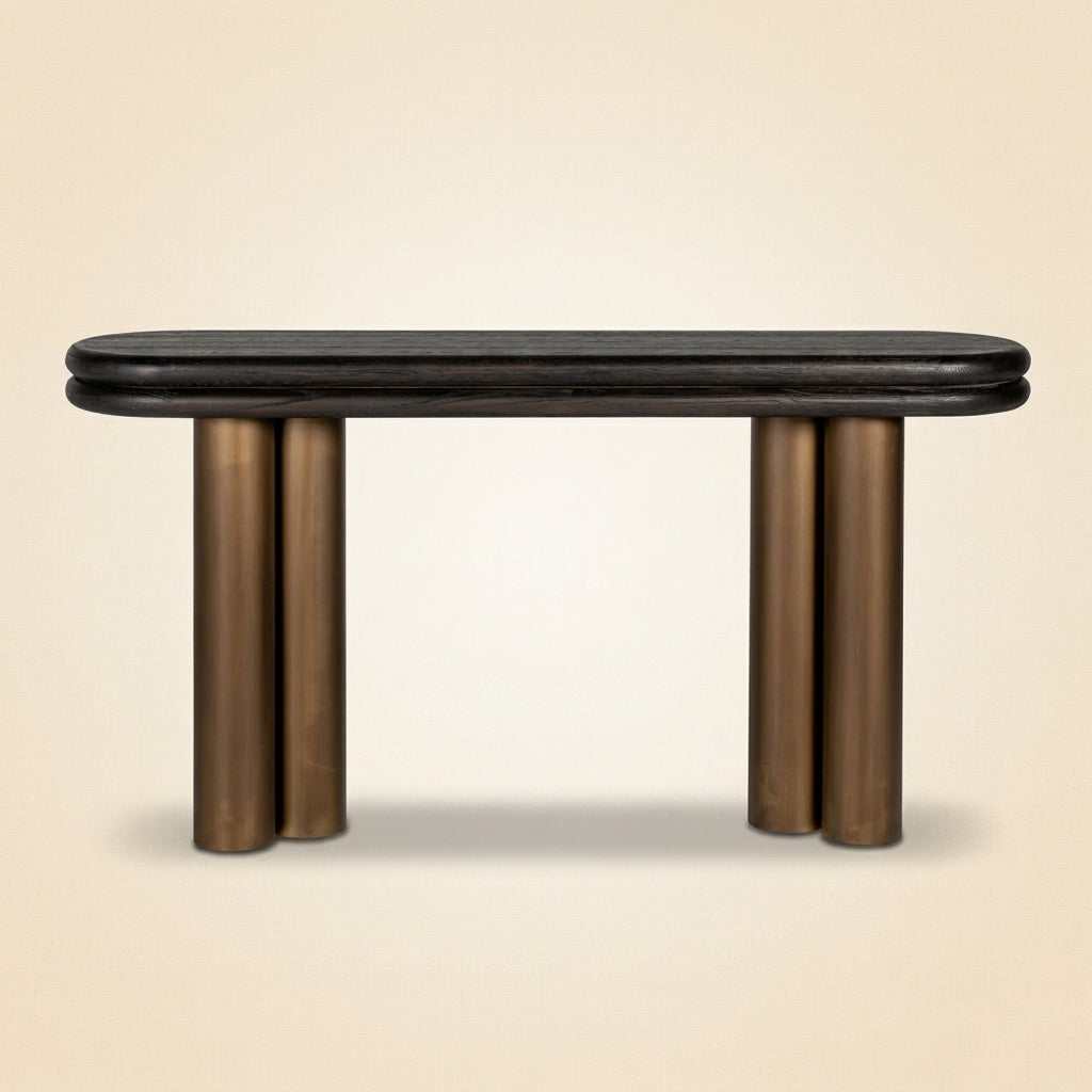 Console Macaron Black Rustic