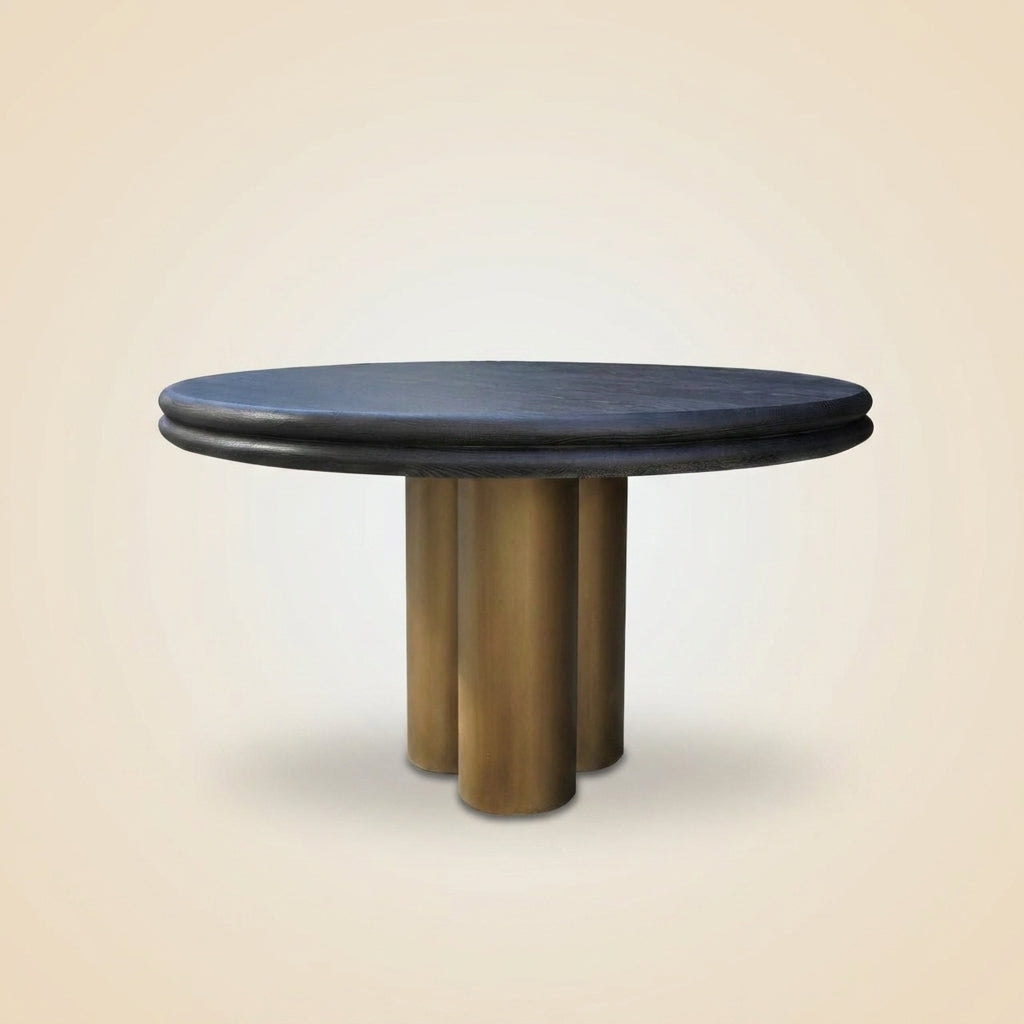 Eettafel Macaron Black Rustic 130ø