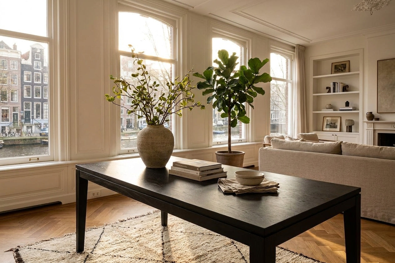 Dining table Blackbone black rustic 200
