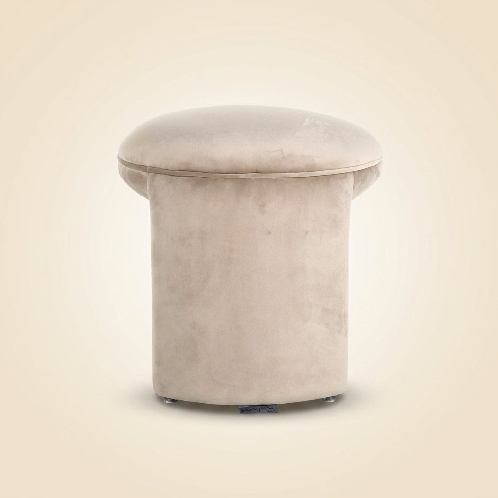 Poef & Voetenbank Fargo khaki velvet