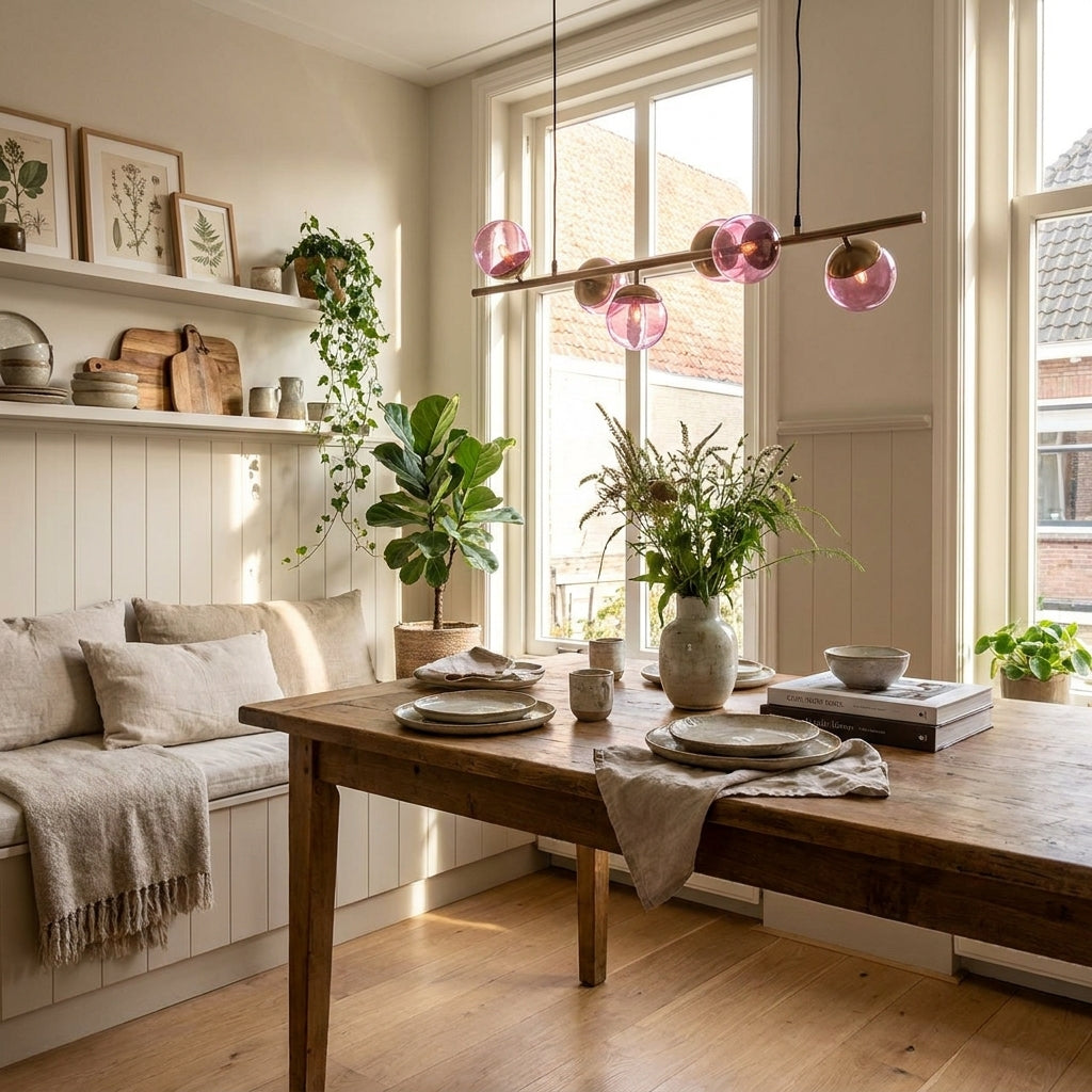 Chandelier Bente pink